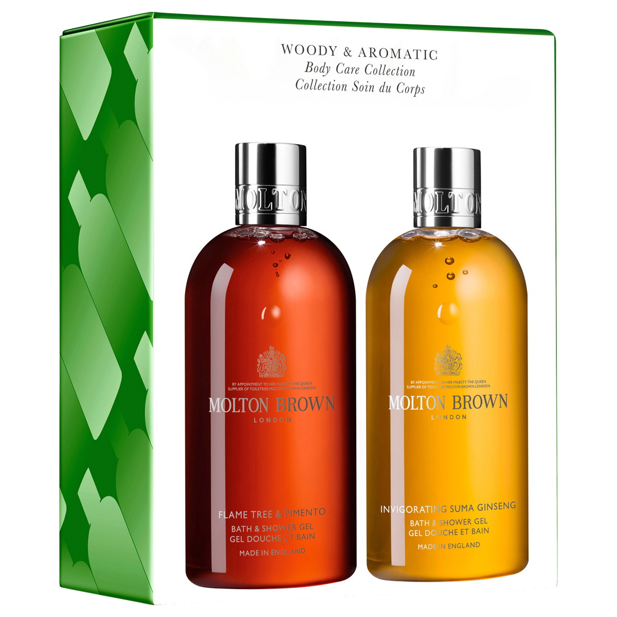 Collection de soins corporels « Woody & Aromatic » (gel douche 2 x 300 ml)