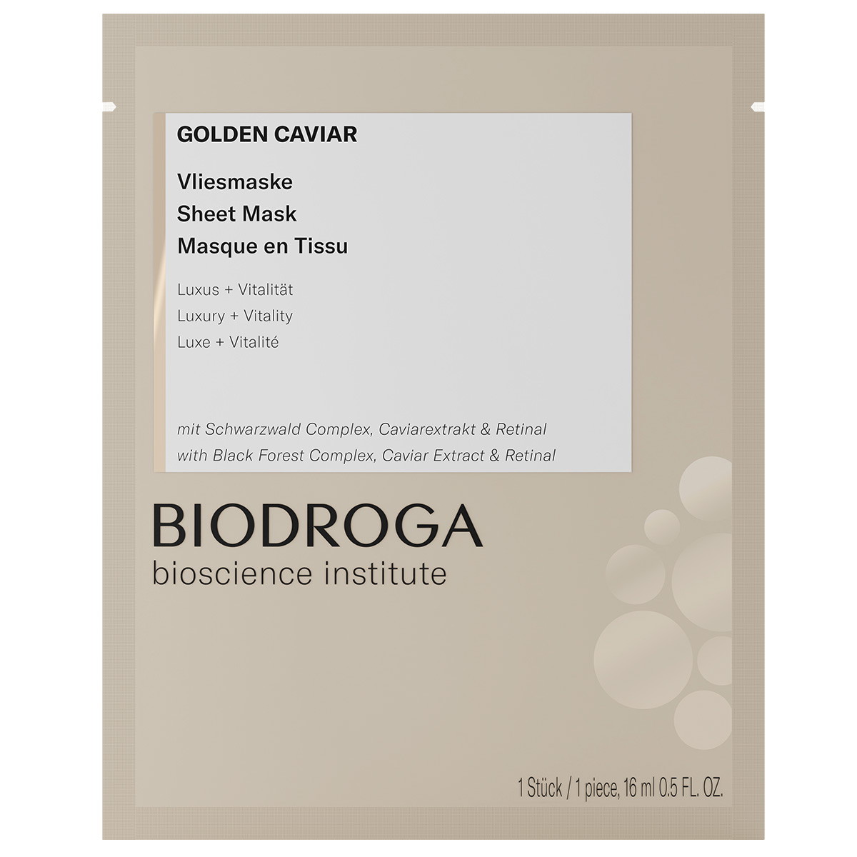 Bioscience Institute GOLDEN CAVIAR Fleece mask