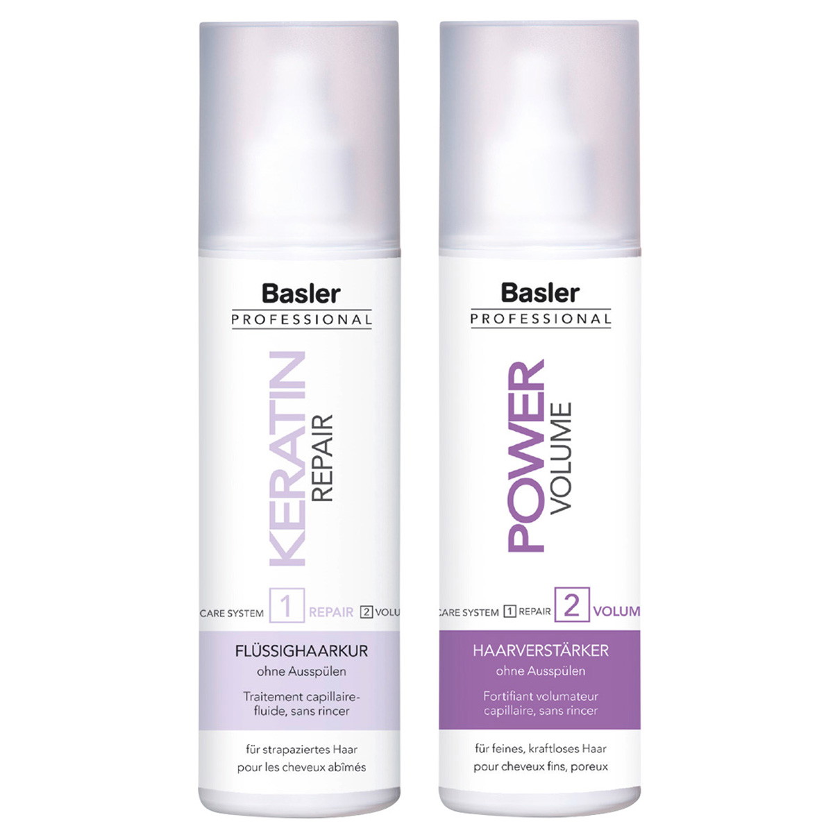 Keratin Care System (Flüssighaarkur 200ml + Haarverstärker 200ml)