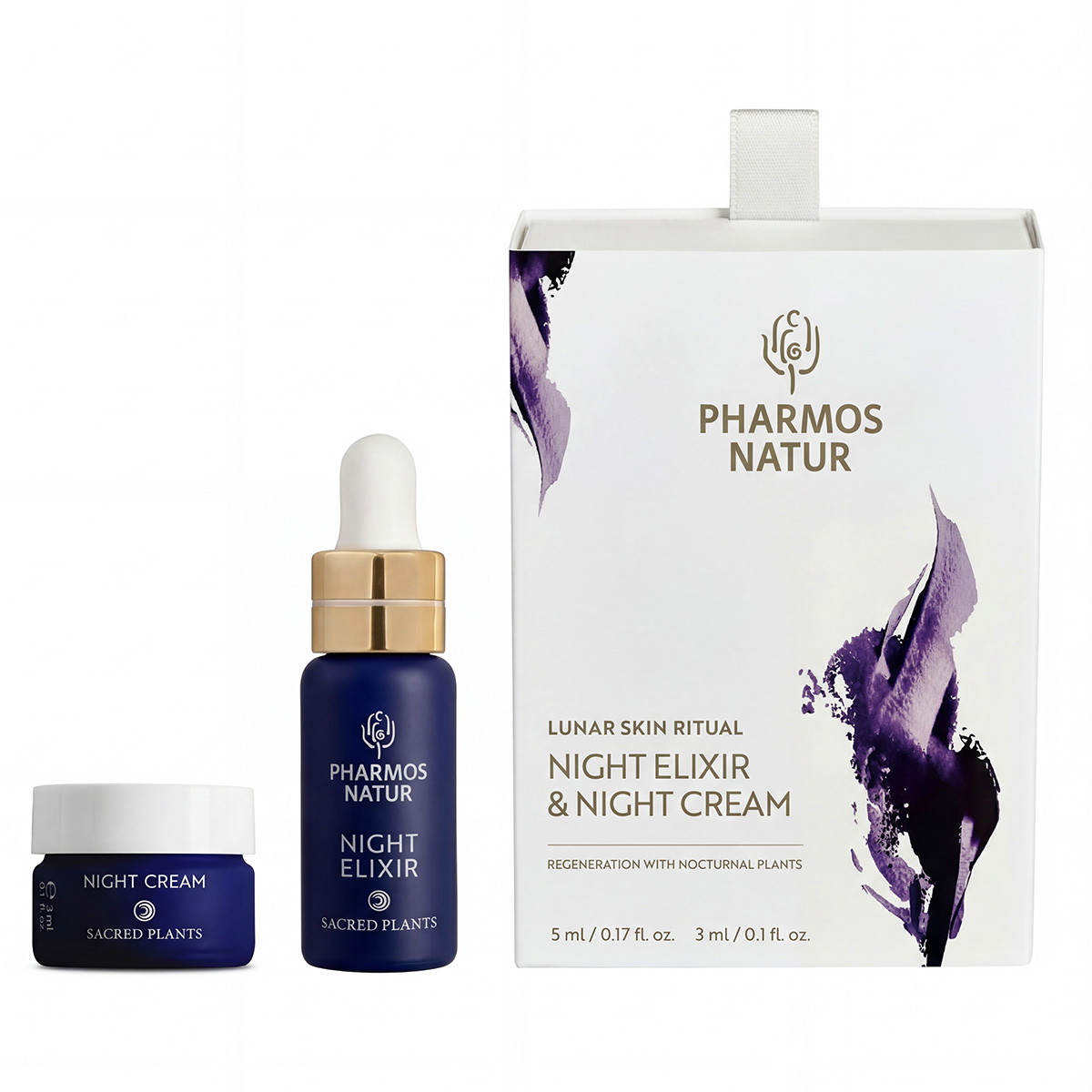 Lunar Skin Ritual Night Discovery Set (Elixir 5ml + Cream 3ml)