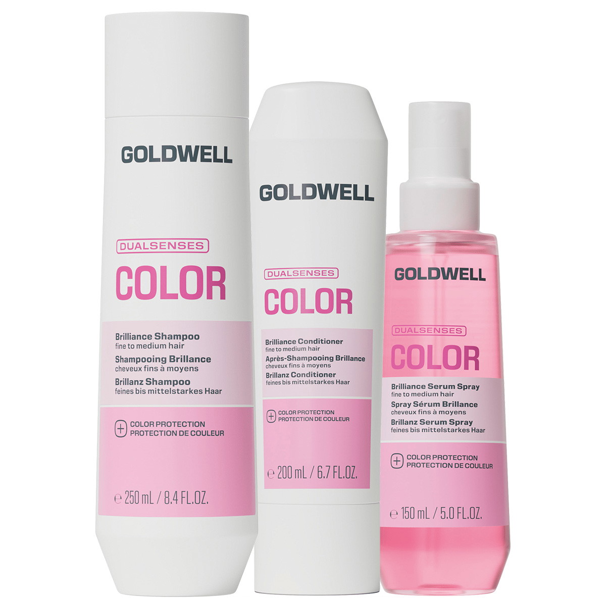 Dualsenses Color Brilliance Set (Shampoo 250ml + Conditioner 200ml + Spray 150ml)