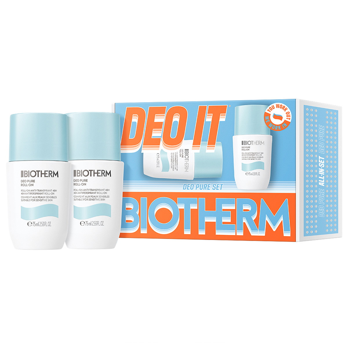 Deo Pure Roll-On Set (2 x 75ml)