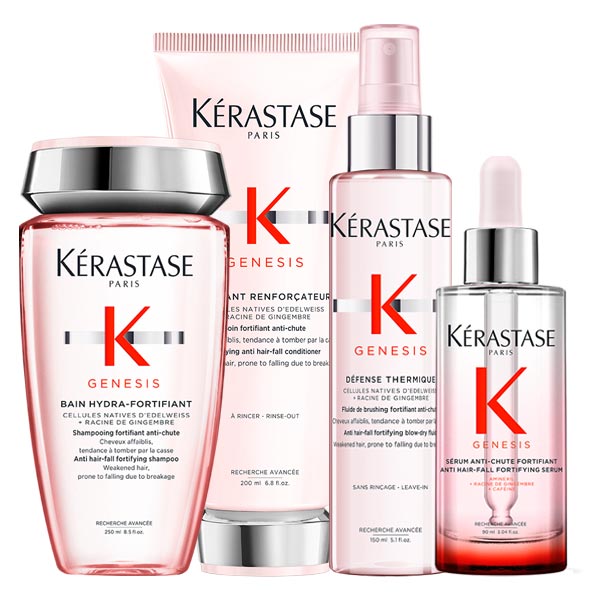 Genesis SET VOOR FIJN HAAR (shampoo 250 ml + conditioner 200 ml + leave-in 150 ml + serum 90 ml)
