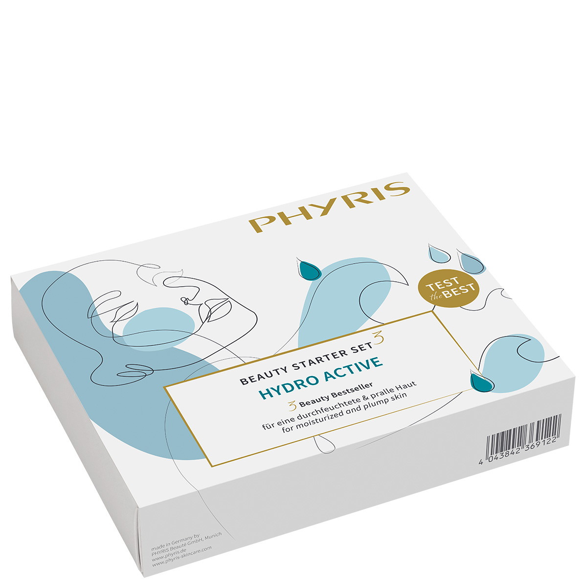 Hydro Active PHY Beauty-starterset (reinigingsgel 20 ml + gezichtsgel 20 ml + crème 10 ml)