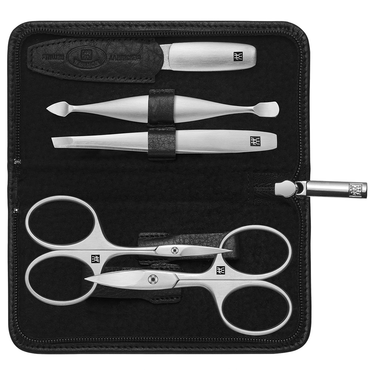 Premium 5-piece manicure set in black