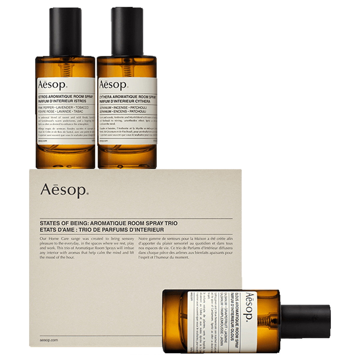 States of Being: Aromatique Room Spray Trio