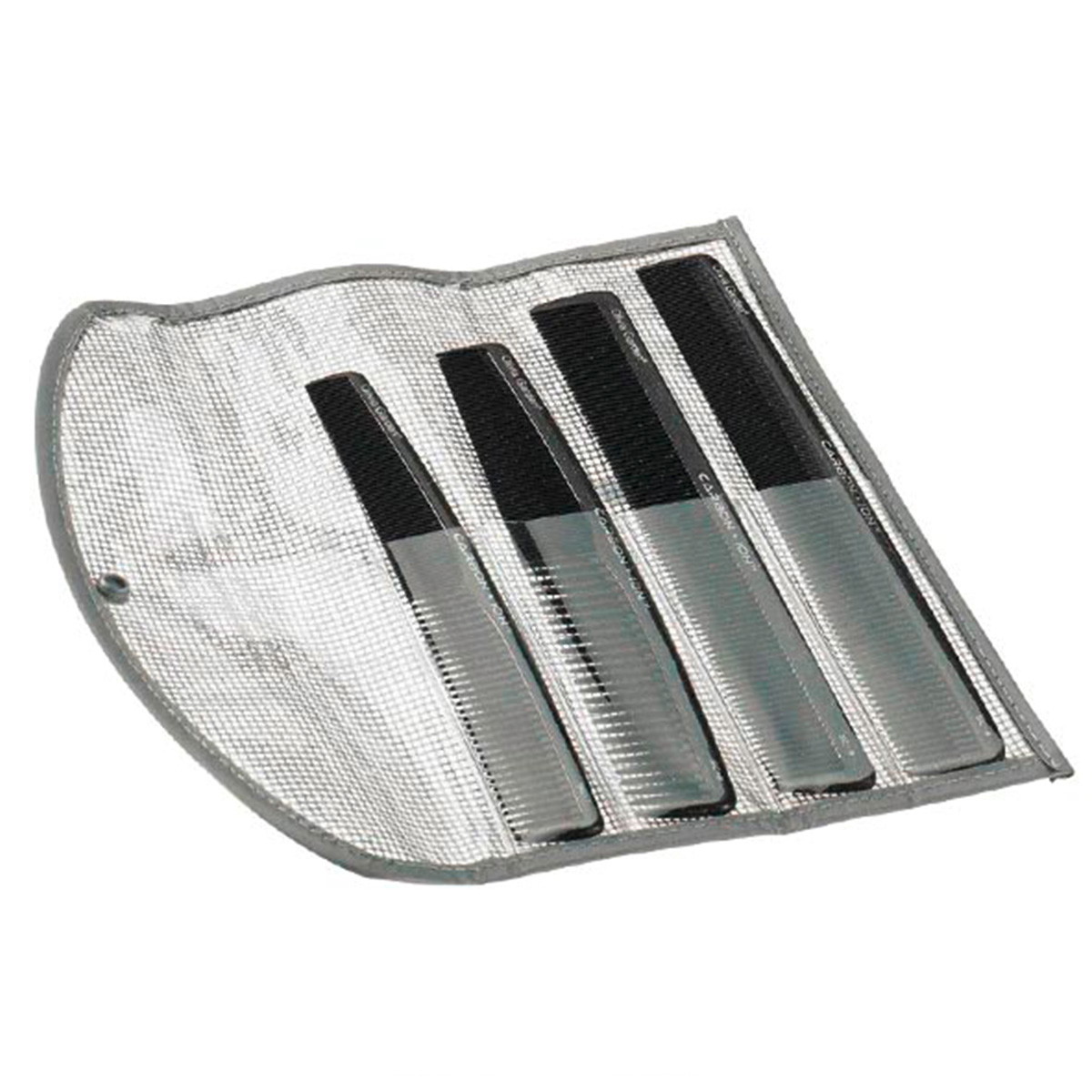 CARBON+ION Haarknipkam, set van 4 stuks SC