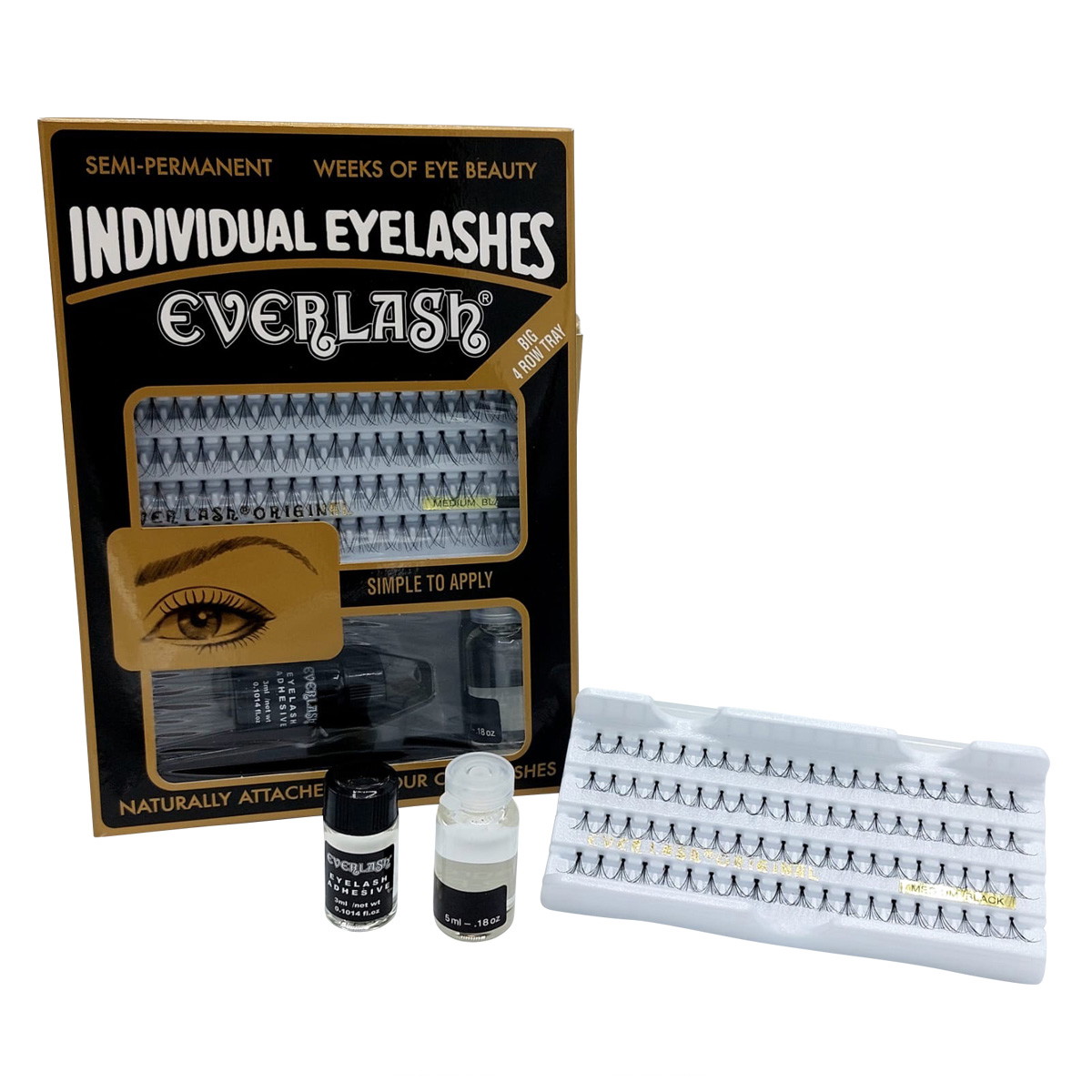 Permanent eyelashes set