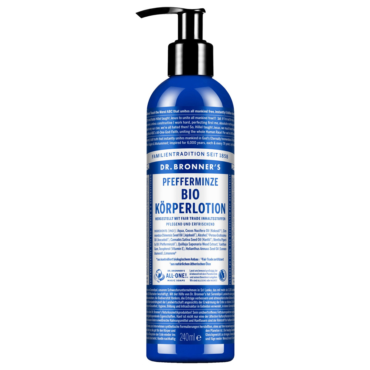 Peppermint organic body lotion