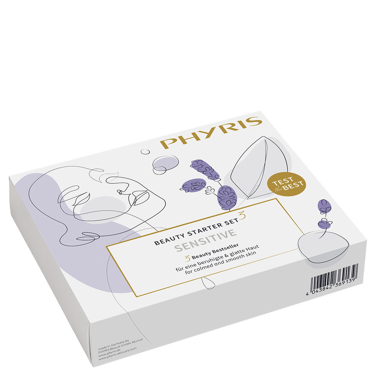 Sensitive 2.0 Beauty-starterset (micellaire reiniger 30 ml + balsem 20 ml + crème 10 ml)