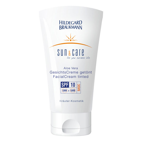 sun & care Crema facial de aloe vera con factor de protección 10