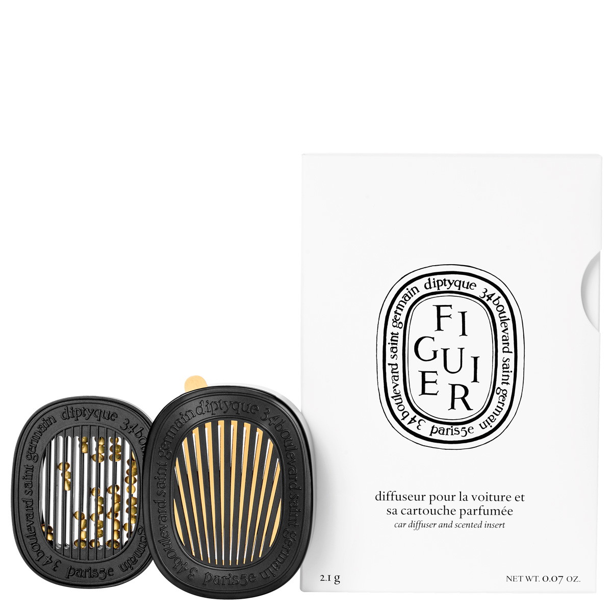 Figuier Car Diffuser and scented insert