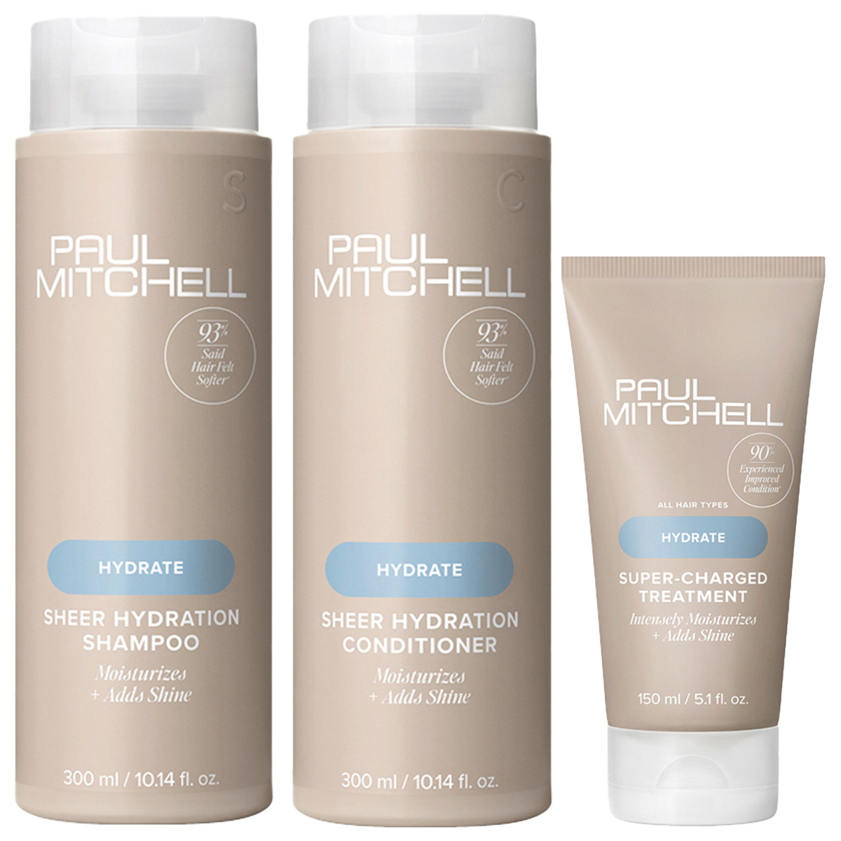 Hydrate Super-Charged Set (Shampoo 300ml + Conditioner 300ml + Treatment 150ml)