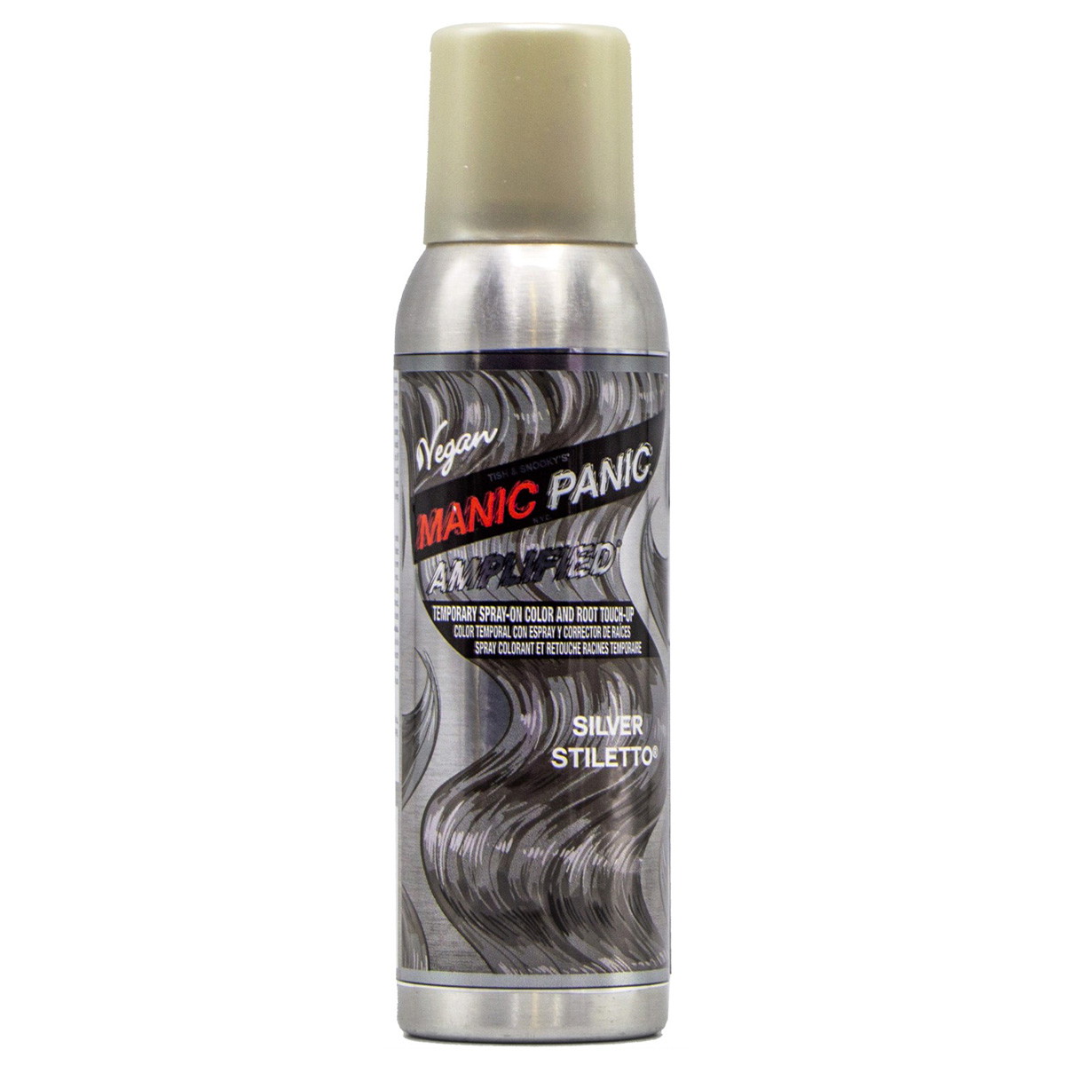 Amplified Spray-On Color Silver Stiletto