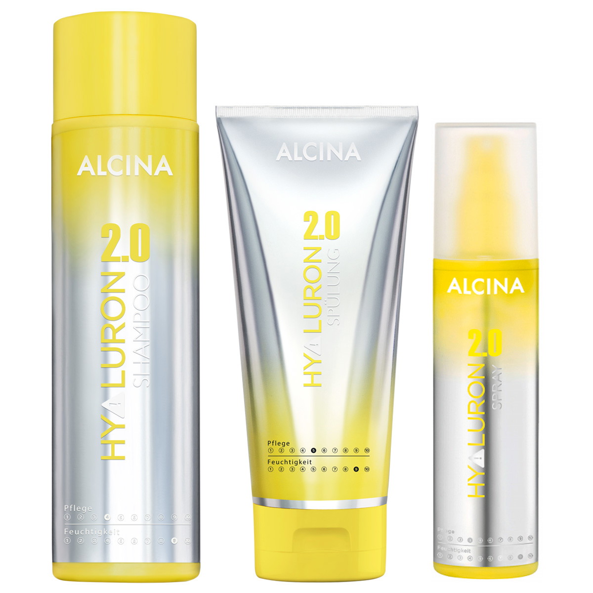 Hyaluron 2.0 Haarverzorgingsset (shampoo 250 ml + conditioner 200 ml + spray 125 ml)