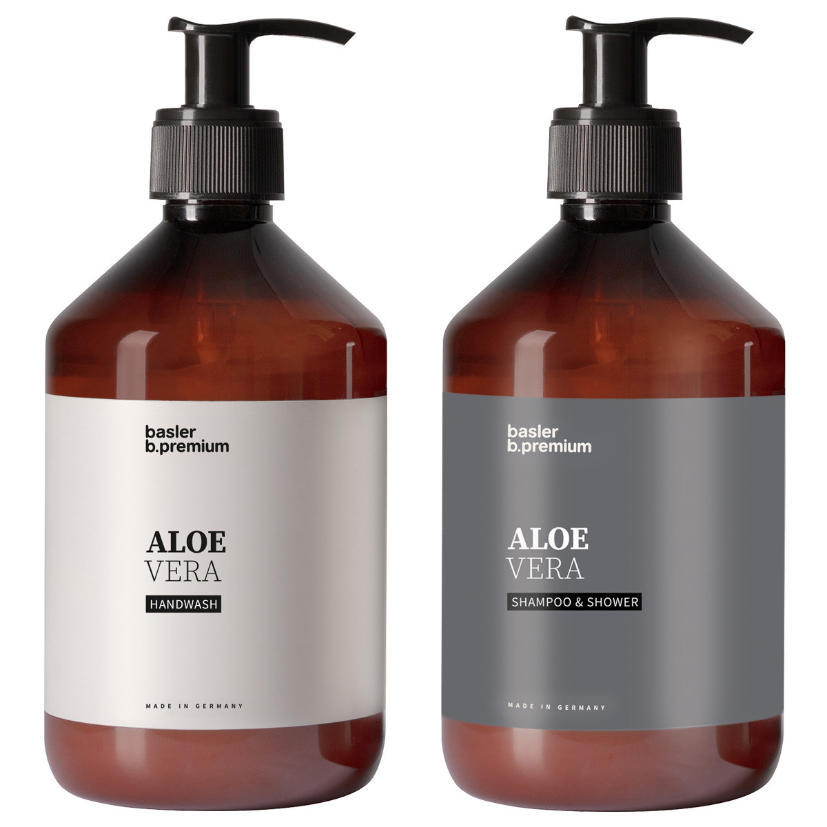 Aloe Vera haar- en lichaamsset (handzeep 500 ml + shampoo & douchegel 500 ml)