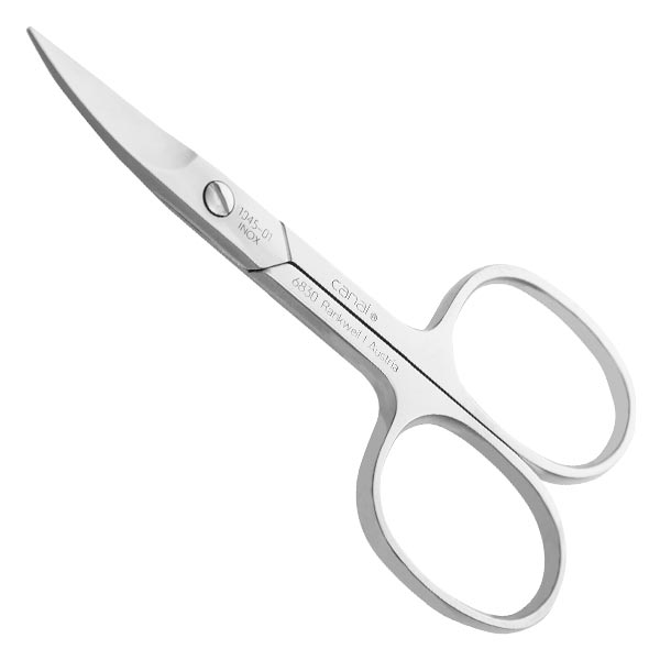 Nail scissors curved stainless, 9 cm