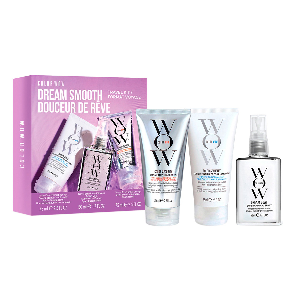Dream Smooth Discovery Set (Shampoo 75ml + Conditioner 75ml + Spray 50ml)