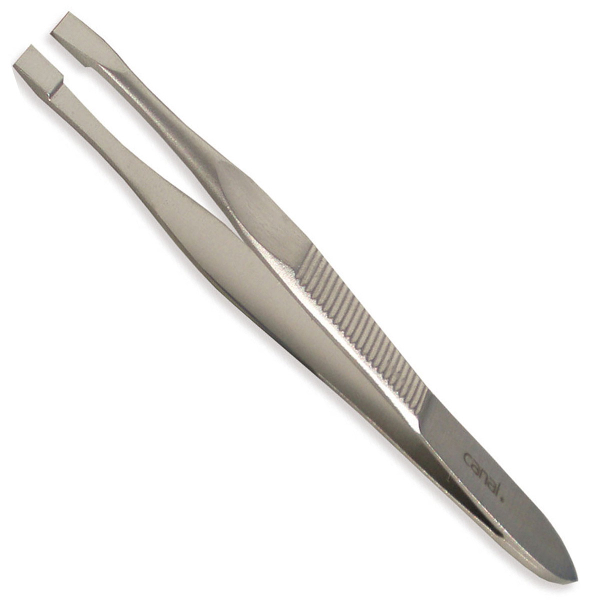 Hair tweezers straight stainless steel, 8 cm