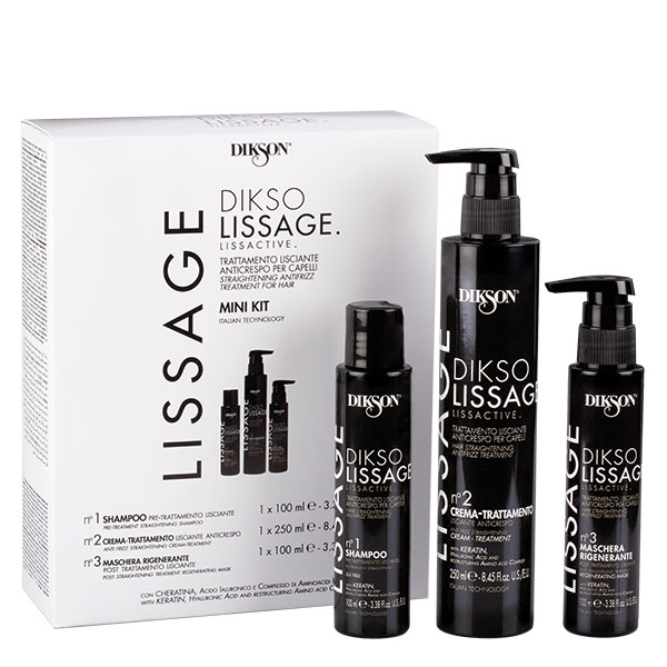 DiksoLissage Mini-Kit (Shampoo 100ml + Cream 250ml + Mask 100ml)