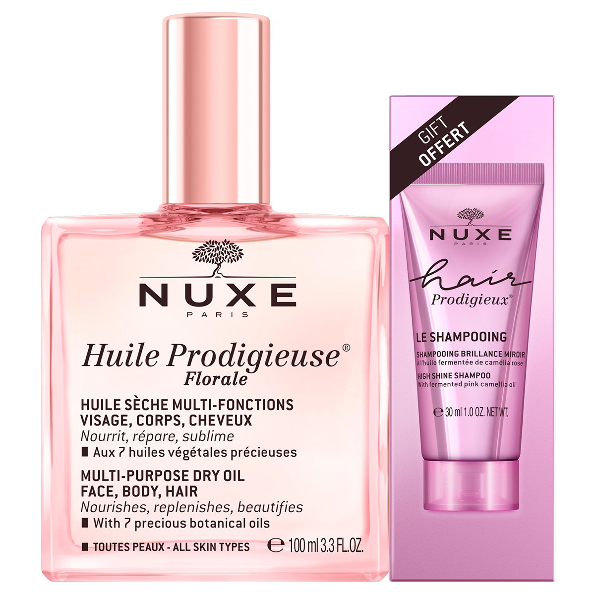 Huile Prodigieuse Set olio secco floreale + shampoo