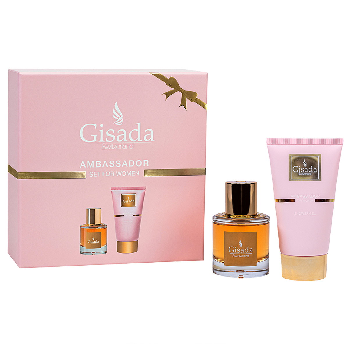 Set «Ambassador For Women» (Agua de perfume 50 ml + gel de ducha 100 ml)