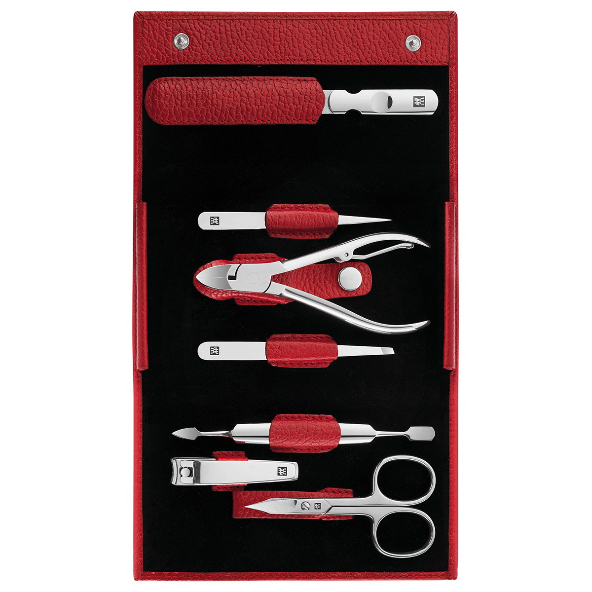 Classic 7-delige manicureset in rood