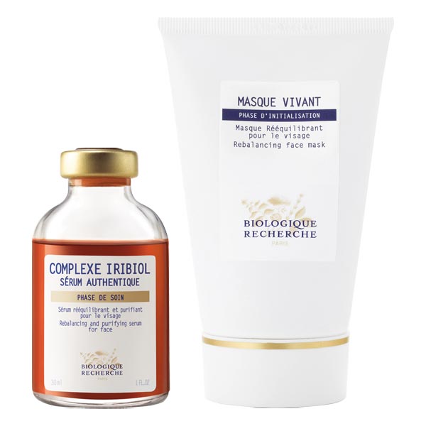 Set per la cura del viso per pelli secche e impure (maschera 100 ml + siero 30 ml)