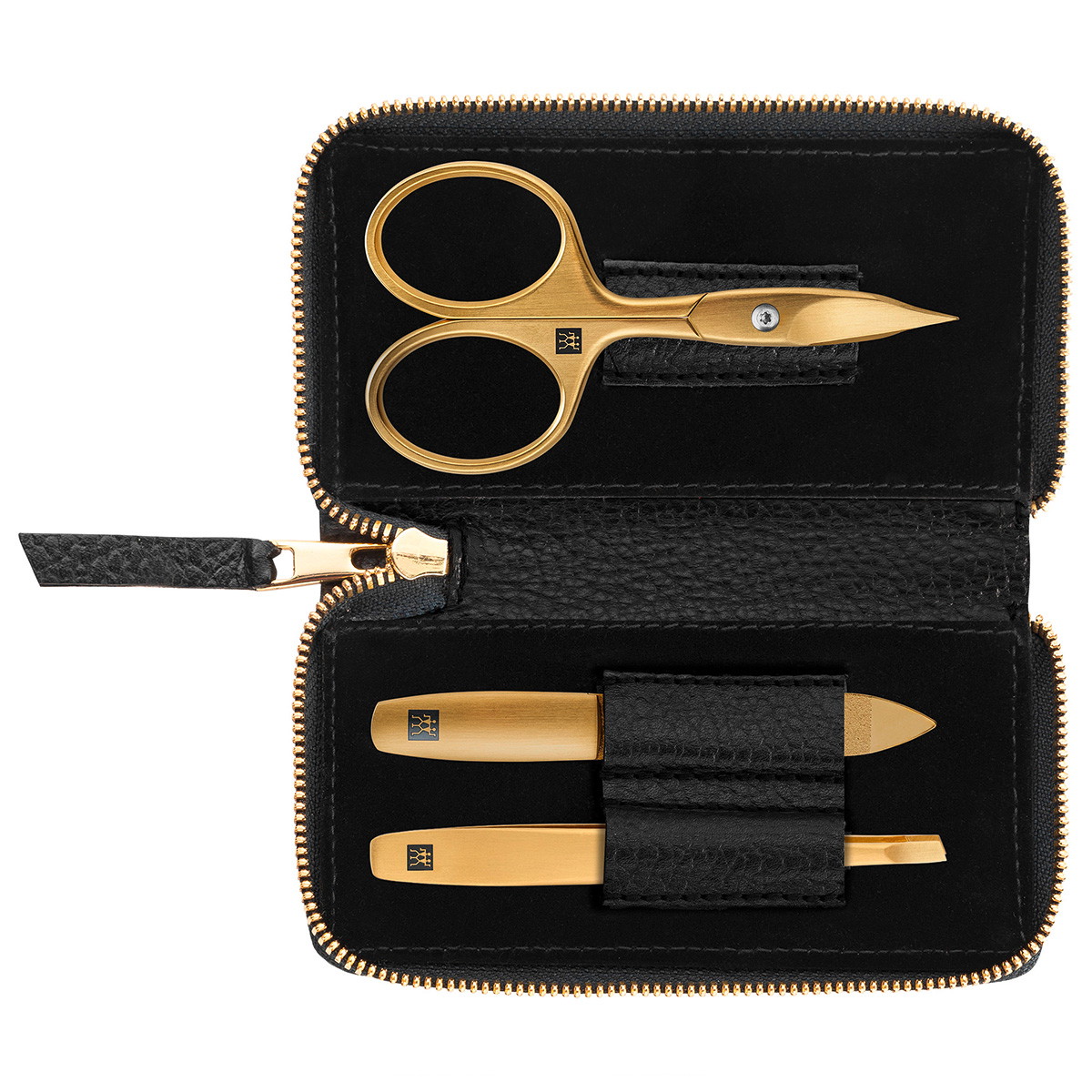 Premium 3-piece manicure set in black