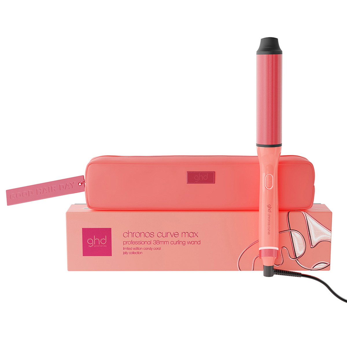chronos curve max wand Lockenstab in Candy Coral Limited Edition