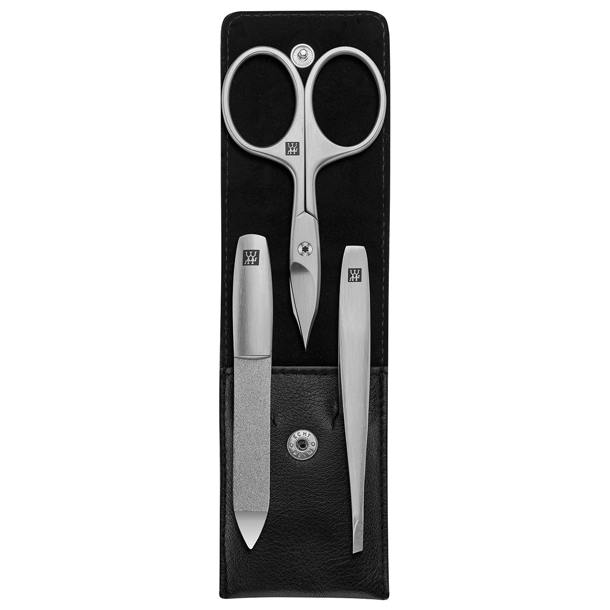 Premium 3-piece manicure set in black
