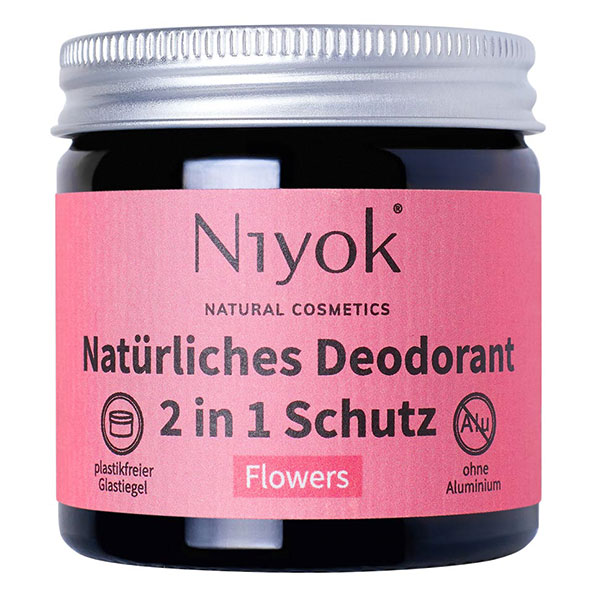 Crème déodorante anti-transpirante 2 en 1 - Fleurs