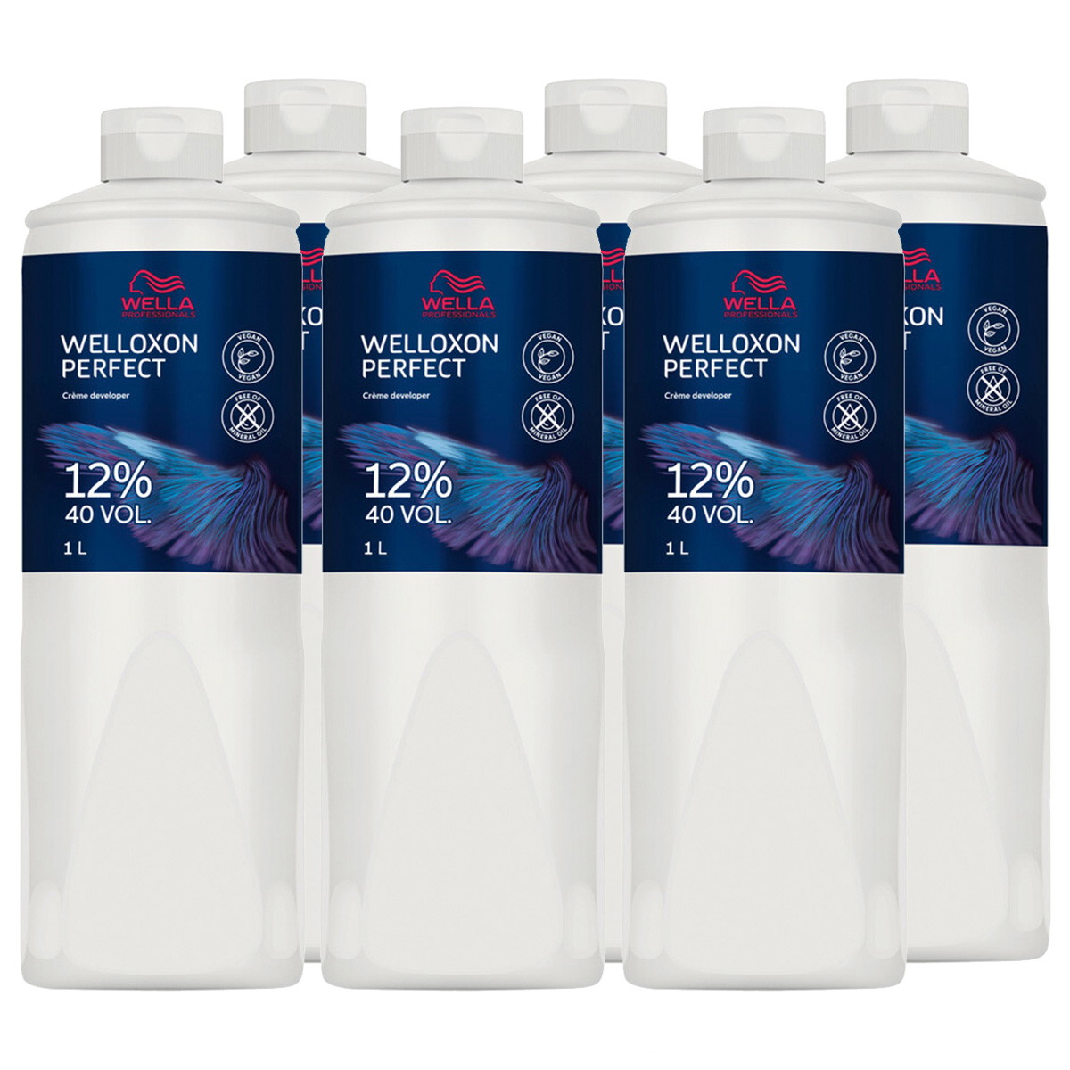 Welloxon Set di creme sviluppatrici Perfect 12% - 40 vol. (6 x 1000 ml)