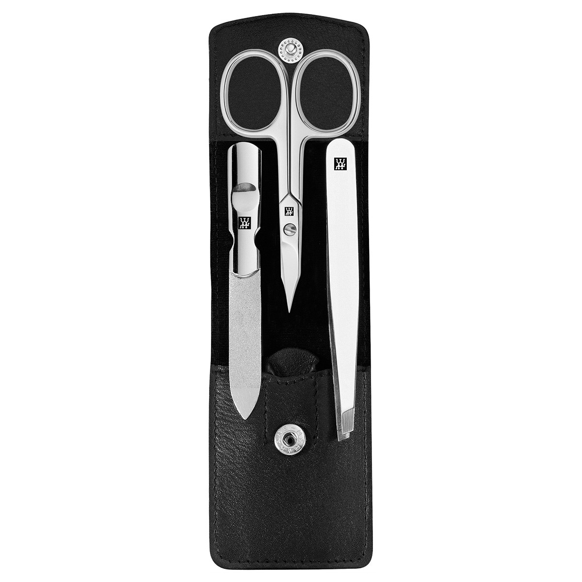 Classic Estuche de manicura de 3 piezas en negro