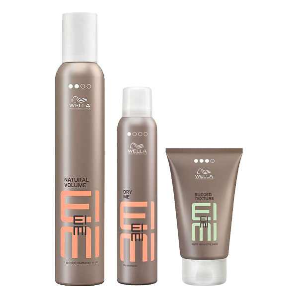 EIMI Coffret Stylingstories « Bob » (Mousse coiffante 300 ml + Rugged Texture 75 ml + Dry Me 180 ml)