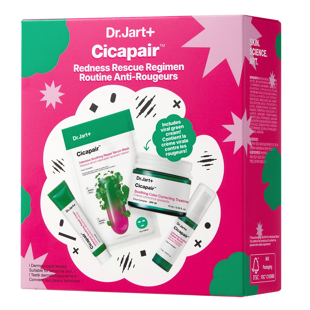 Cicapair™ Programme anti-rougeurs (sérum 7 ml + masque sérum 25 g + crème 15 ml + soin 15 ml)