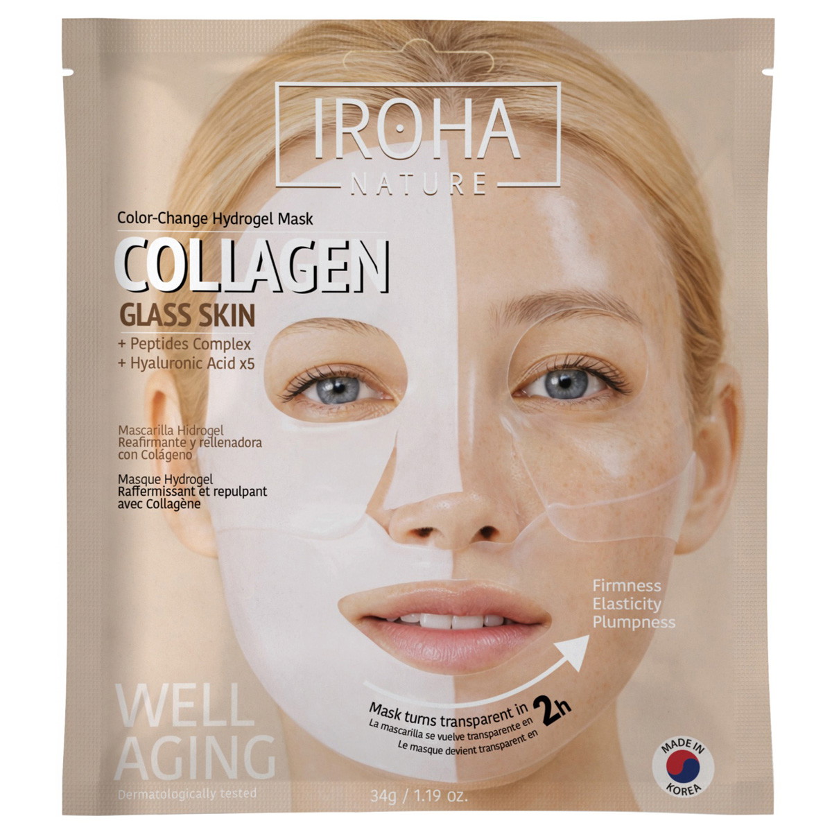 Colour Change Hydrogel Mask Collagen Glass Skin