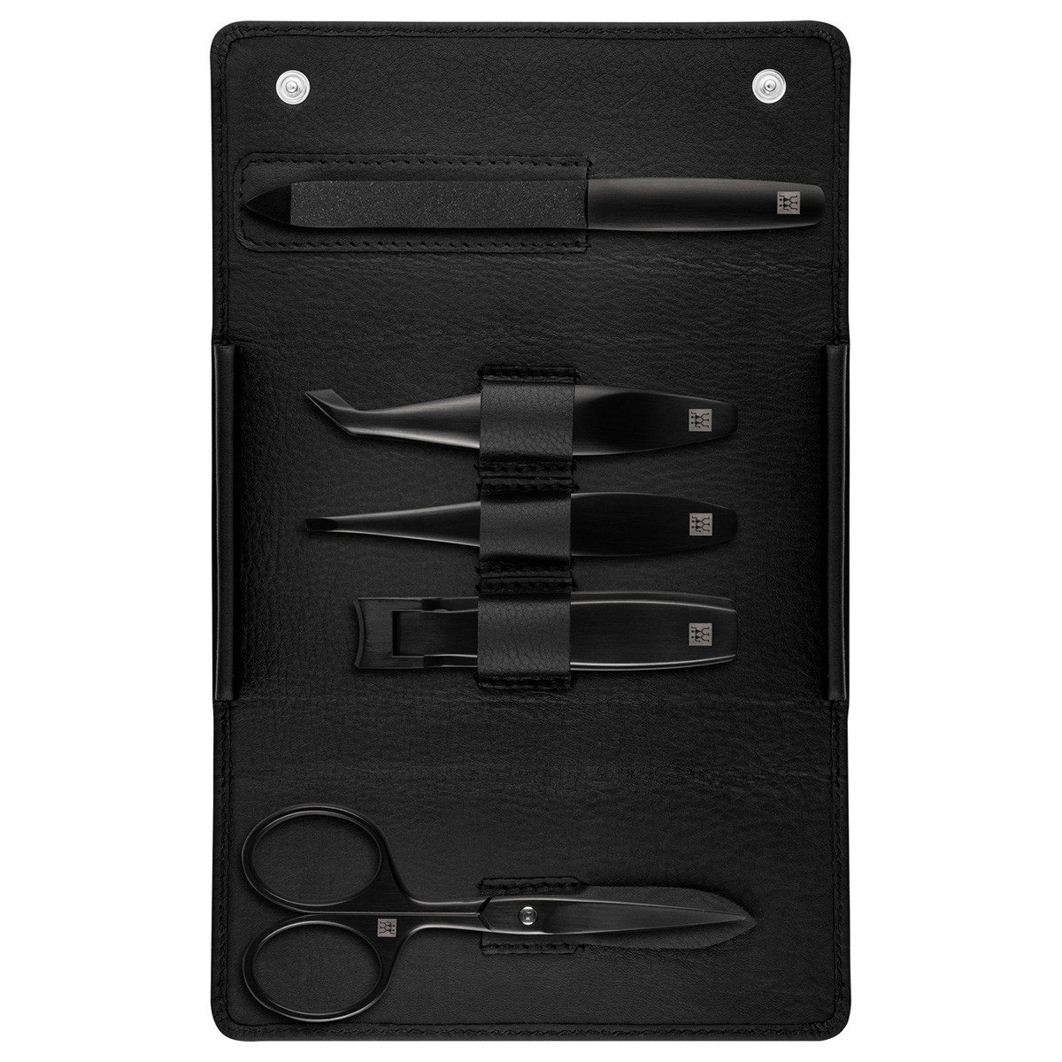 Premium Estuche de manicura de 5 piezas en negro