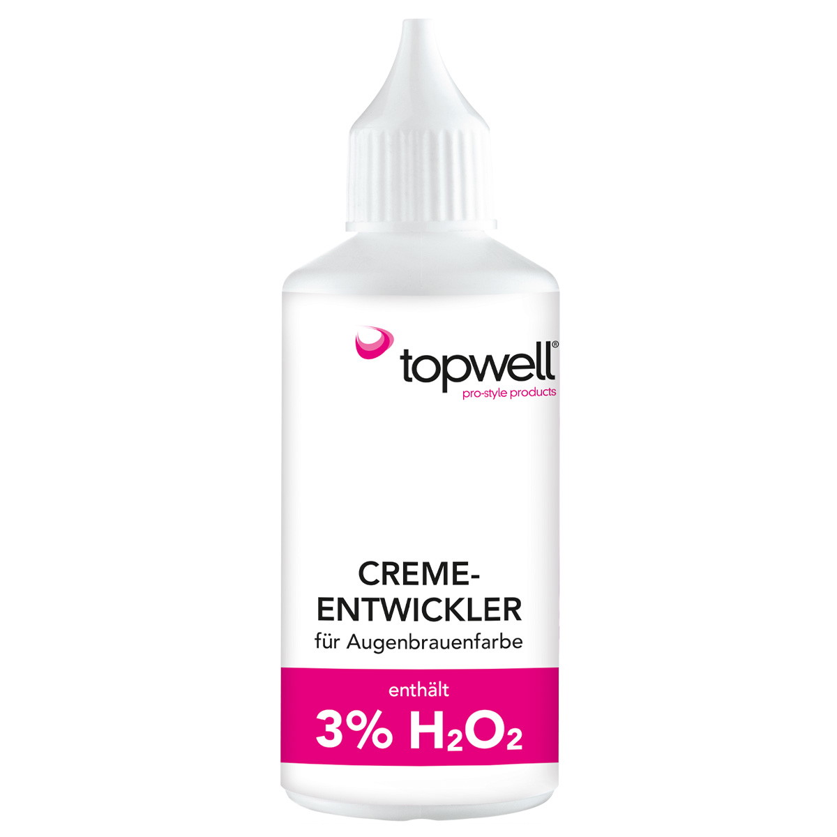 Cream developer for eyebrow color