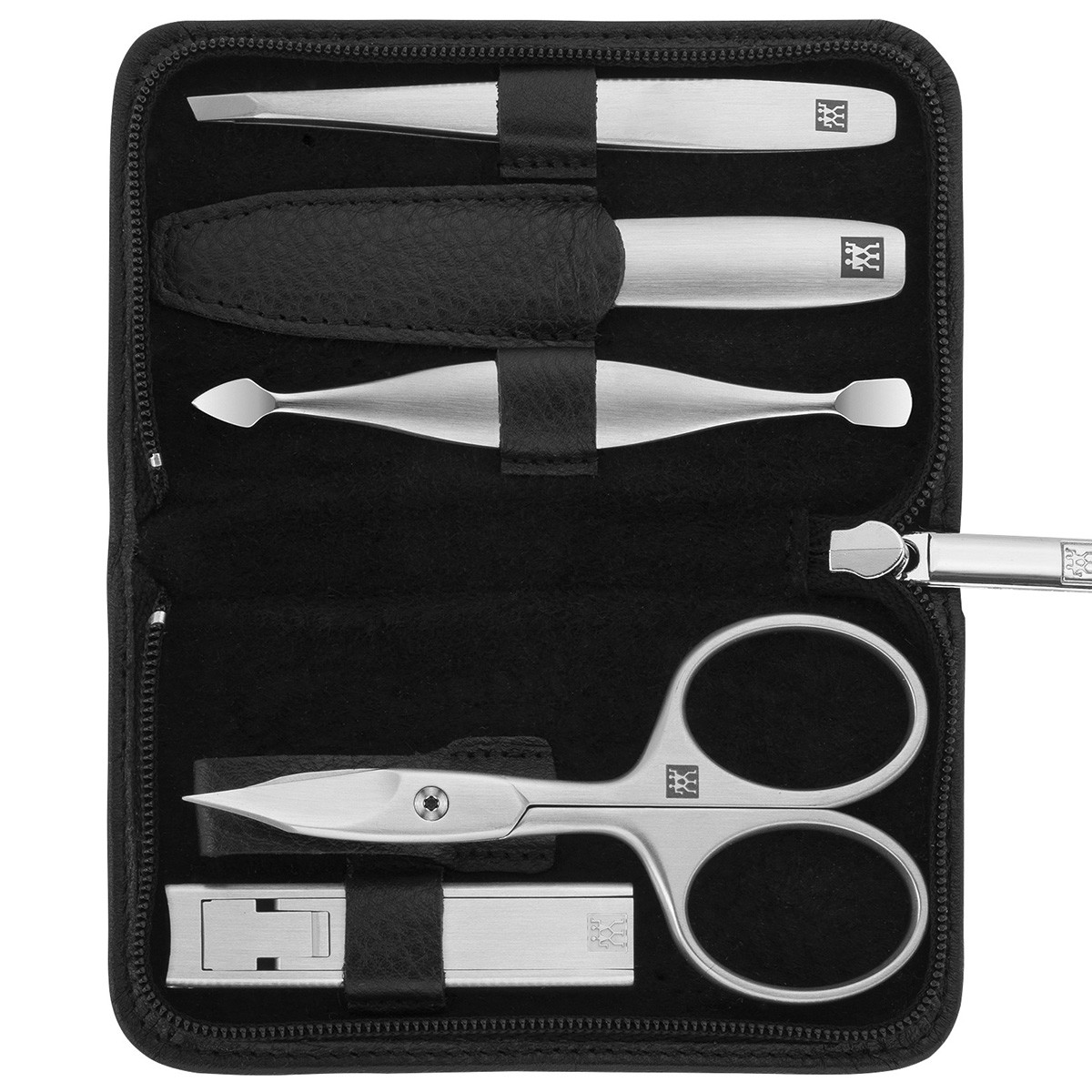 Premium 5-piece manicure set in black