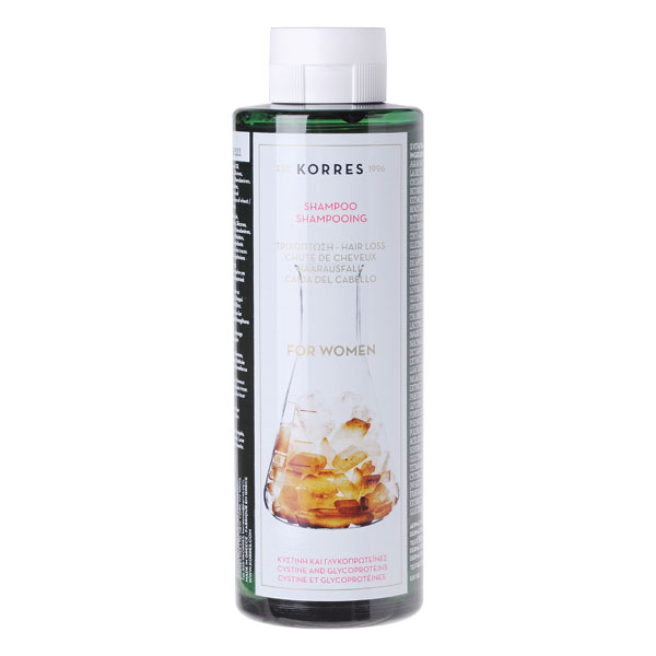 Champú anticaída para mujeres con cistina y glicoproteínas