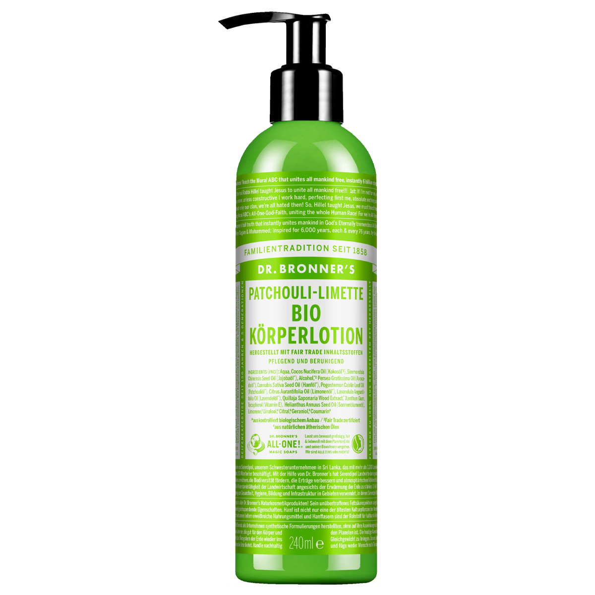 Patchouli-Lime Organic Body Lotion